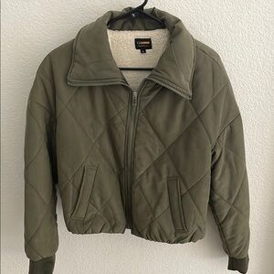 Gibson Olive Green Quilted Jacket